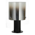 TISCHLEUCHTE 15/26 cm   - Dunkelgrau/Schwarz, Design, Glas/Metall (15/26cm) - Dieter Knoll