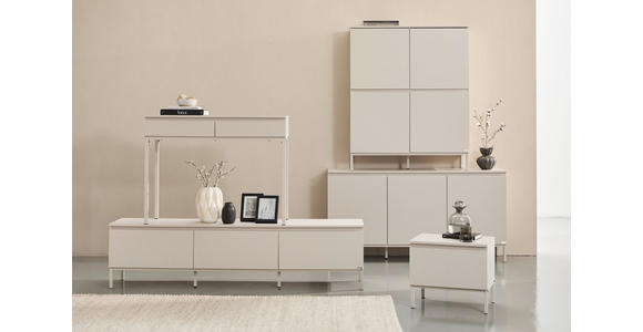 HIGHBOARD  in 100/122/35 cm  - Kaschmir, Design, Holzwerkstoff/Metall (100/122/35cm) - Hom`in