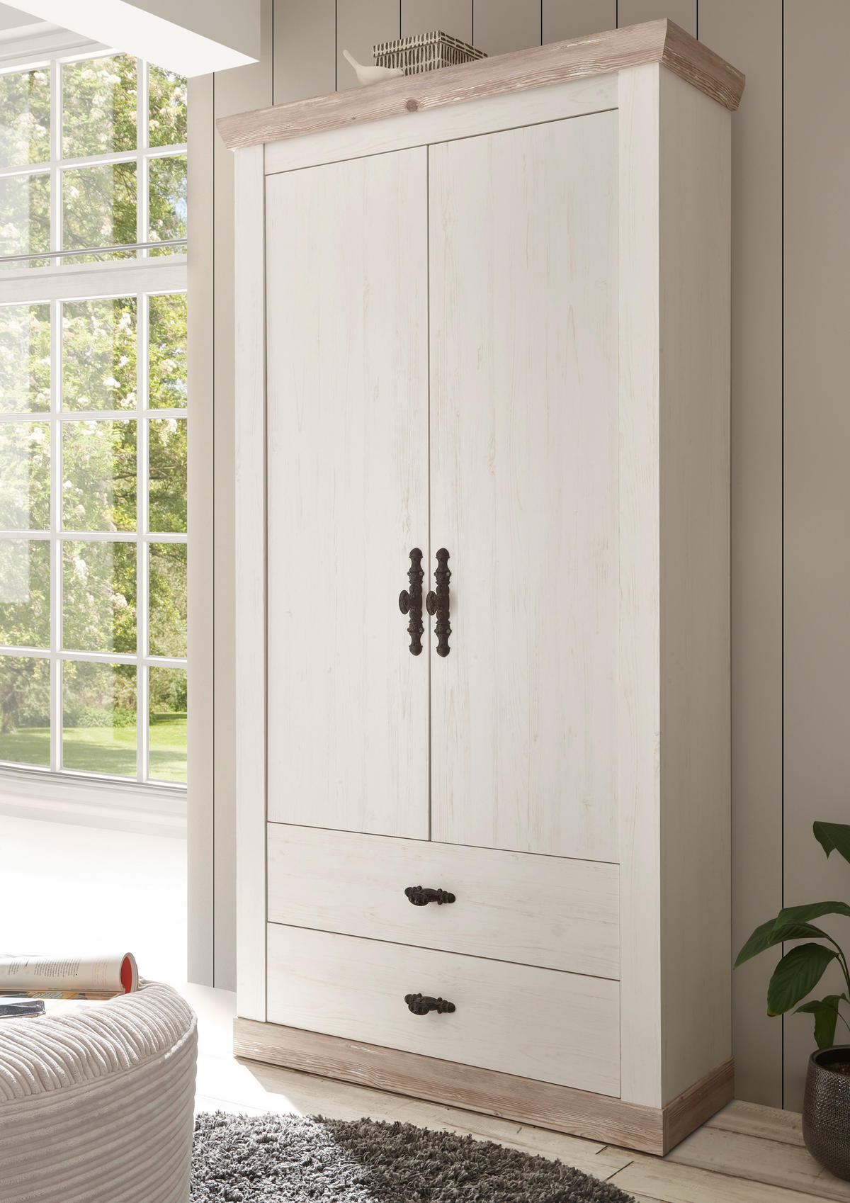 GARDEROBE  in 107/201/38 cm  - Hellbraun/Pinienfarben, Design, Holzwerkstoff (107/201/38cm) - MID.YOU