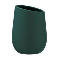 ZAHNPUTZBECHER Keramik  - Dunkelgrün/Grün, Basics, Keramik (8/11/8cm) - Wenko