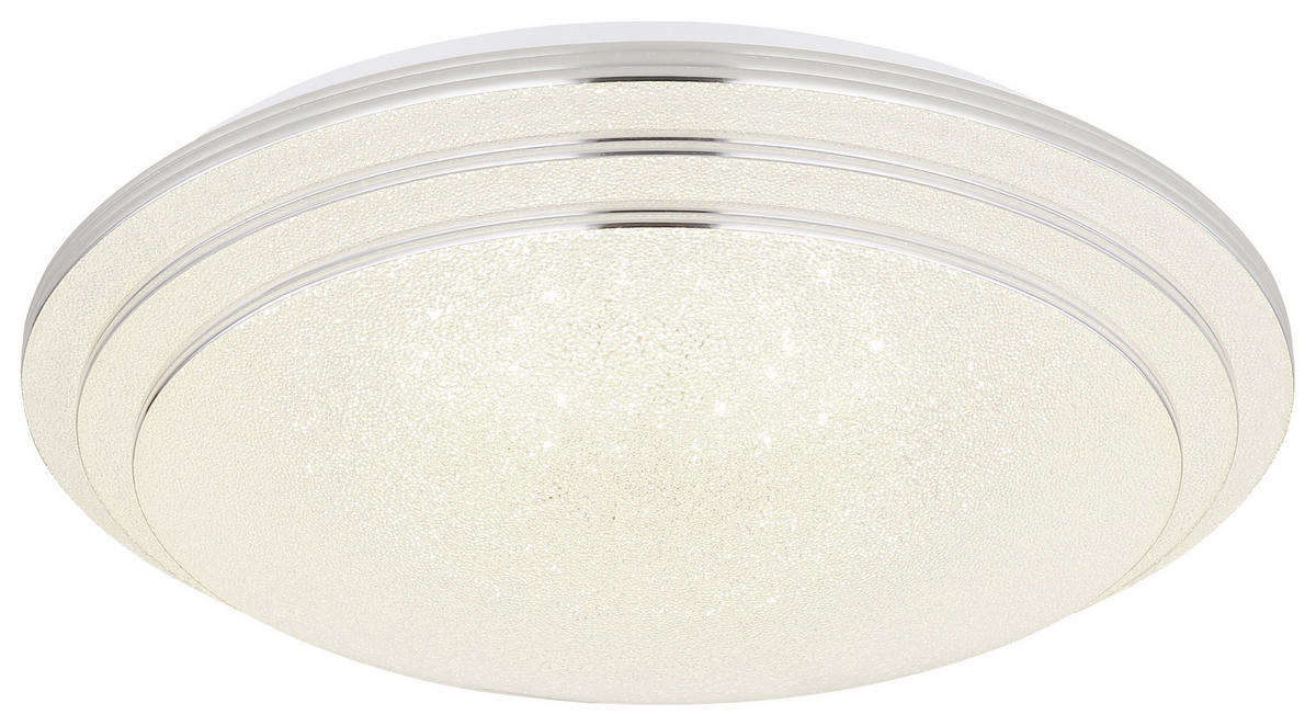 STROPNÍ LED SVÍTIDLO, 40/9,5 cm  - bílá/opál, Basics, kov/plast (40/9,5cm) - Globo