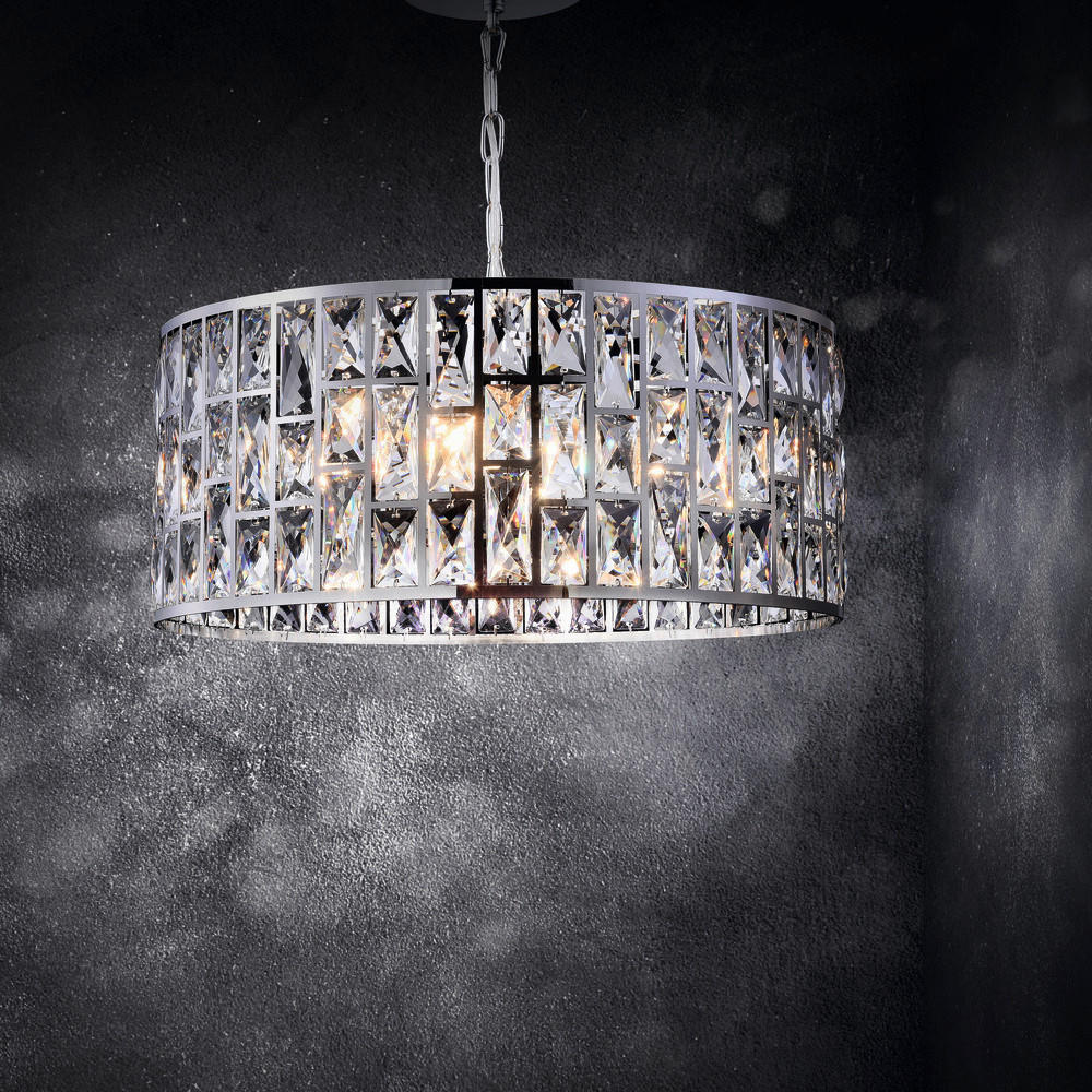 KRONLEUCHTER Modern 50/26.8 cm   - Chromfarben/Transparent, Trend, Glas/Metall (50/26.8cm) - MAYTONI