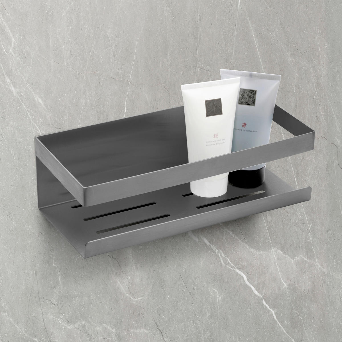 DUSCHABLAGE Metall  - Grau, KONVENTIONELL, Metall (25/8/11,5cm) - Schöner Wohnen