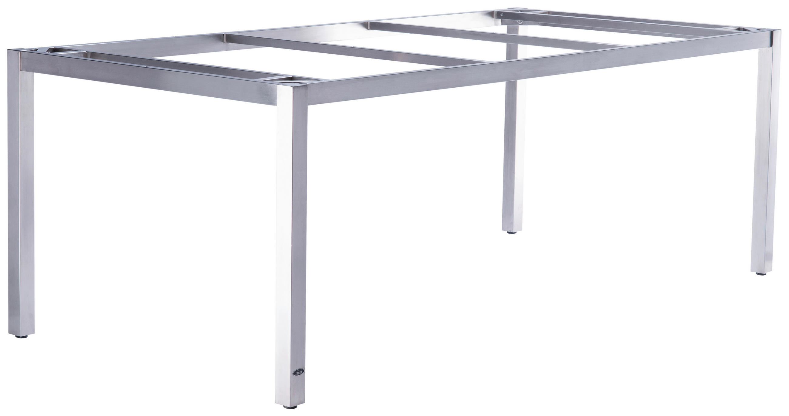 Zebra Gartentischgestell Silber 100x74x210 cm