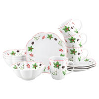 KAFFEESERVICE Naomi Weihnachten 12-teilig  - Multicolor/Weiß, Basics, Keramik - Creatable