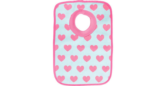 LÄTZCHEN 2-teilig - Türkis/Pink, Basics, Textil (23,5/37cm) - My Baby Lou