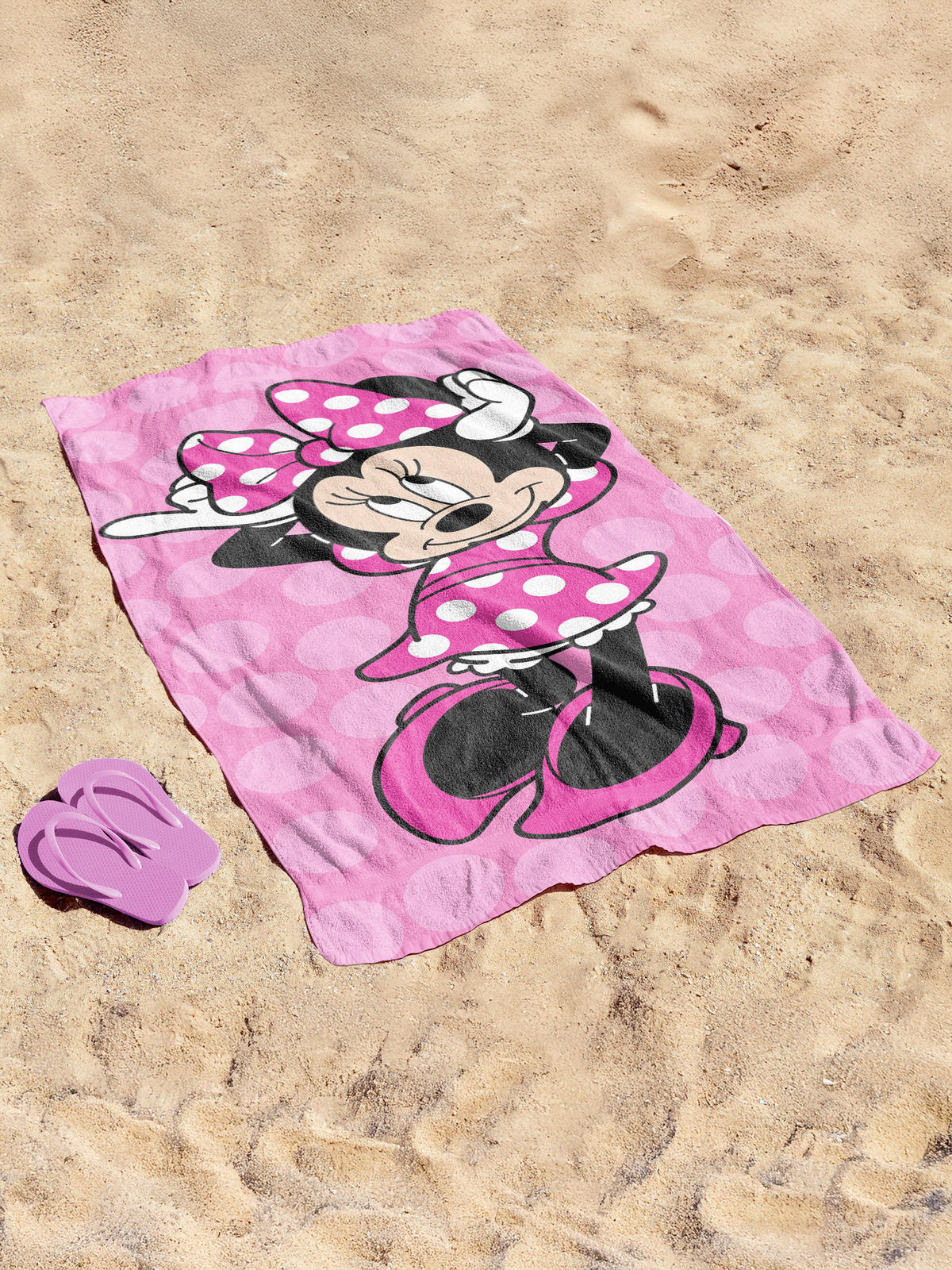 STRANDTUCH Disney Minnie Mouse Pink 150/70 cm  - Pink, Basics, Textil (150/70cm)