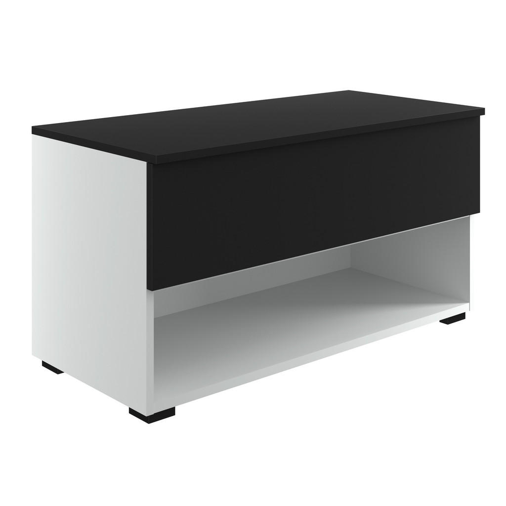 Lowboard Unit In Anthrazit/weißmit 1 Lade