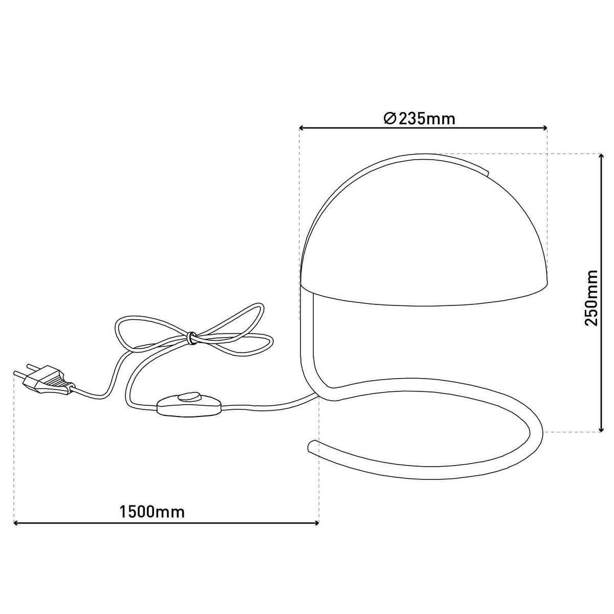 TISCHLEUCHTE 25/23,5 cm   - KONVENTIONELL (25/23,5cm) - Näve