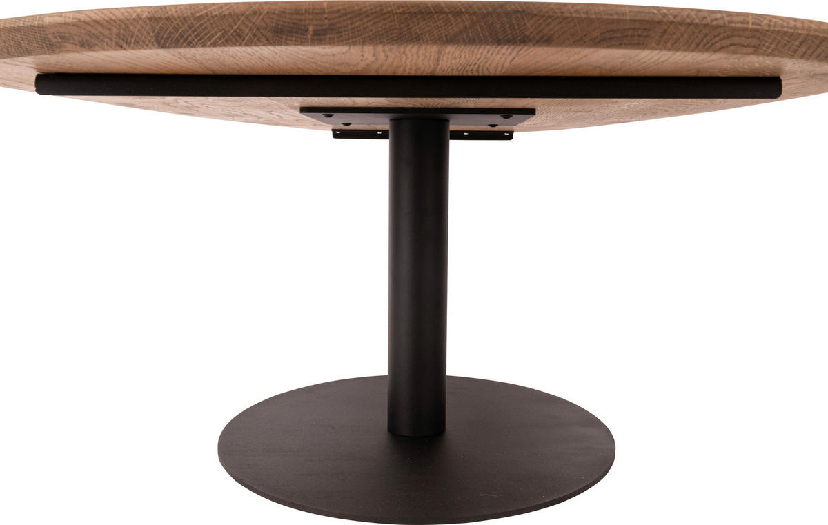COUCHTISCH in Holz 120/70/40 cm  - Eichefarben/Schwarz, Design, Holz/Metall (120/70/40cm) - Novel