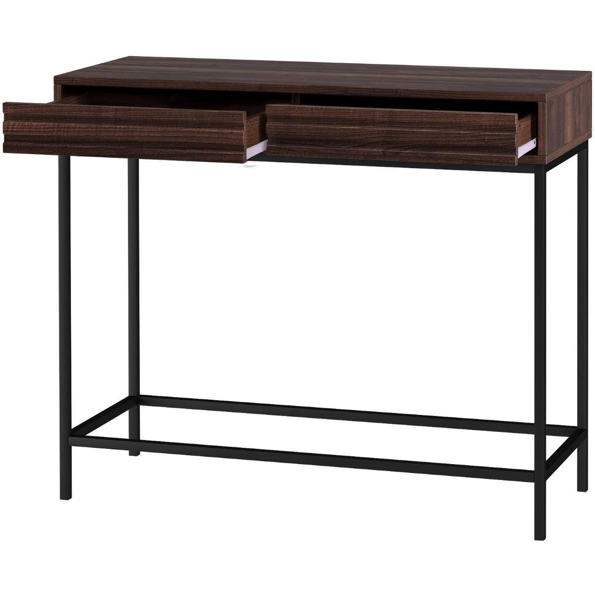 KONSOLENTISCH in Holzwerkstoff 90/35/76 cm    - Schwarz/Braun, Design, Holzwerkstoff/Metall (90/35/76cm) - MID.YOU