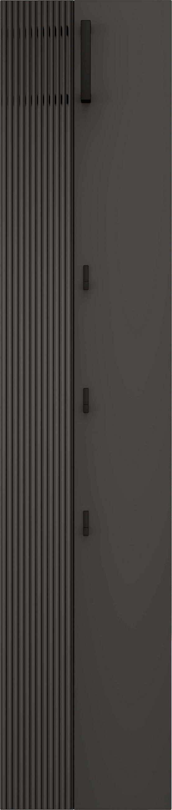 GARDEROBENPANEEL  in 35/165/26 cm  - Anthrazit/Graphitfarben, Design, Glas/Holzwerkstoff (35/165/26cm) - Dieter Knoll