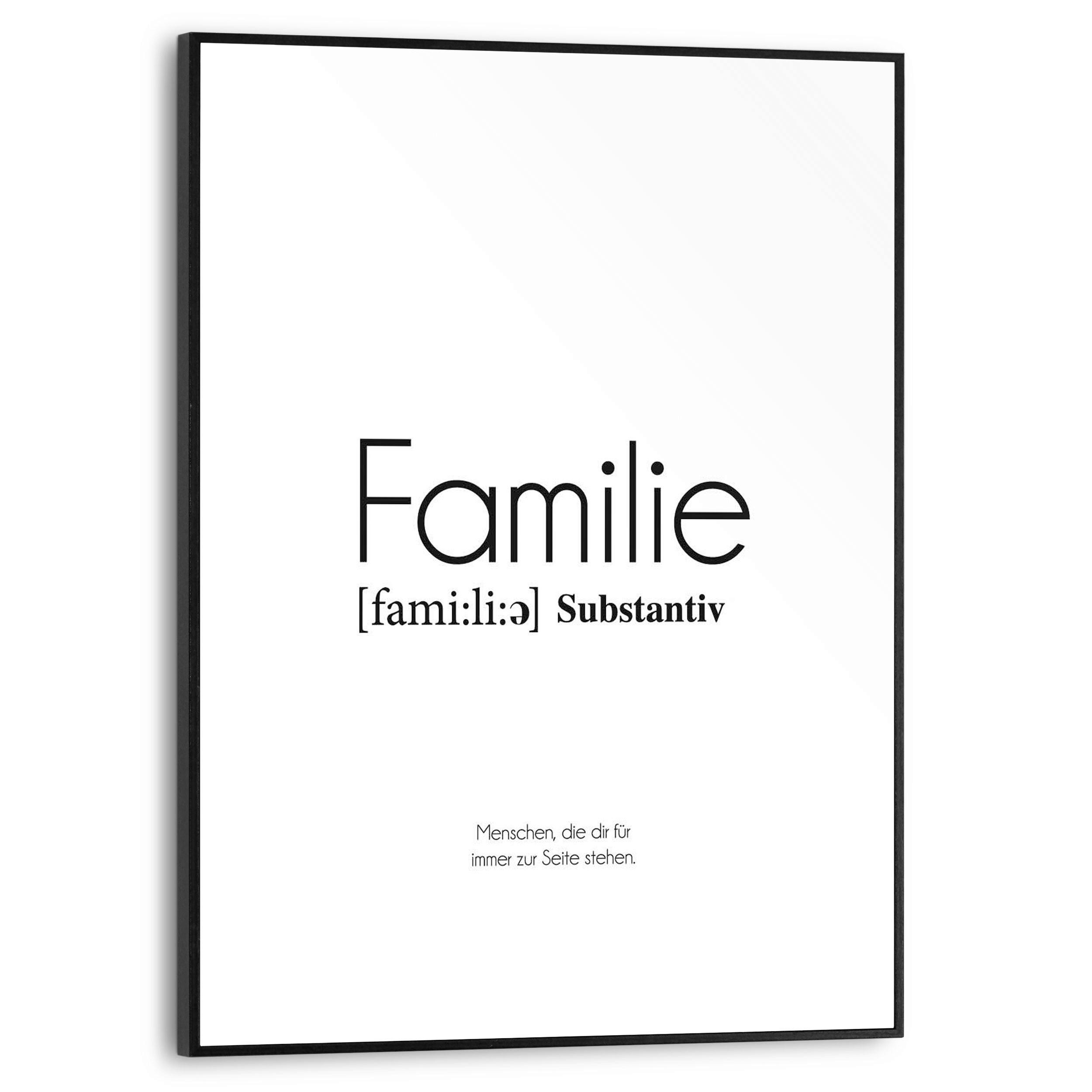 BILD Text  - Schwarz/Weiß, Design, Holzwerkstoff (40/30/2cm) - Reinders!