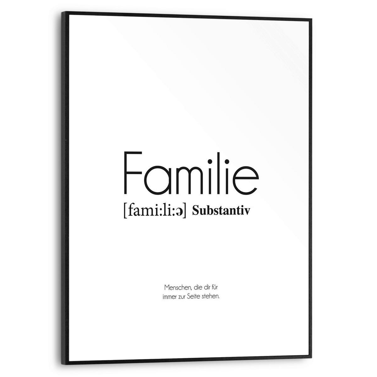 BILD Text  - Schwarz/Weiß, Design, Holzwerkstoff (40/30/2cm) - Reinders!