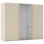 SCHWEBETÜRENSCHRANK  in Champagner  - Champagner, KONVENTIONELL, Glas/Holzwerkstoff (242/223/68cm) - Novel