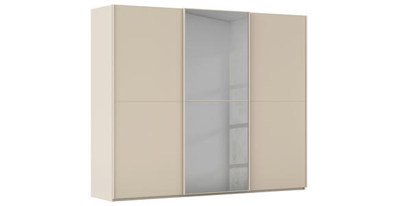 SCHWEBETÜRENSCHRANK  in Champagner  - Champagner, KONVENTIONELL, Glas/Holzwerkstoff (242/223/68cm) - Novel