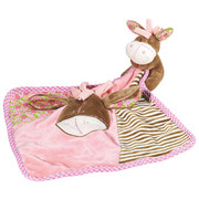 SCHMUSETUCH - Braun/Rosa, Basics, Textil (25/25cm) - MY BABY LOU