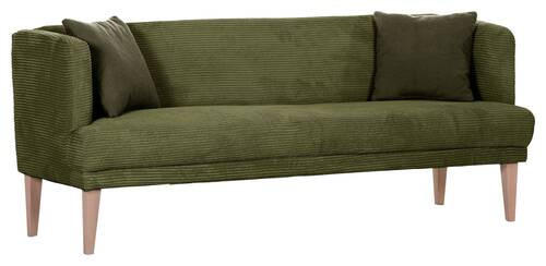 SITZBANK 210/83/70 cm Cord Eichefarben, Dunkelgrün Holz  - Dunkelgrün/Eichefarben, Design, Holz/Textil (210/83/70cm) - Landscape