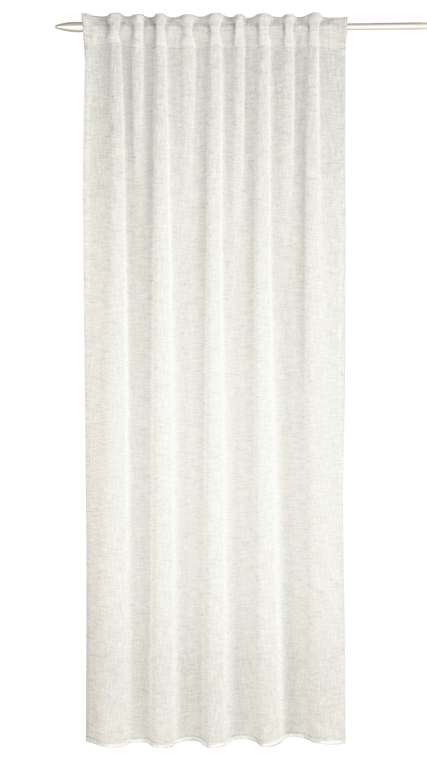 FERTIGVORHANG  halbtransparent  135/245 cm   - Weiß, Basics, Textil (135/245cm)