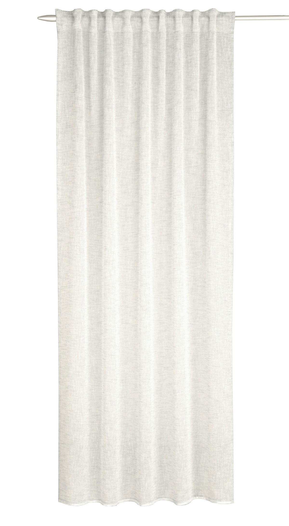 FERTIGVORHANG  halbtransparent  135/245 cm   - Weiß, Basics, Textil (135/245cm)