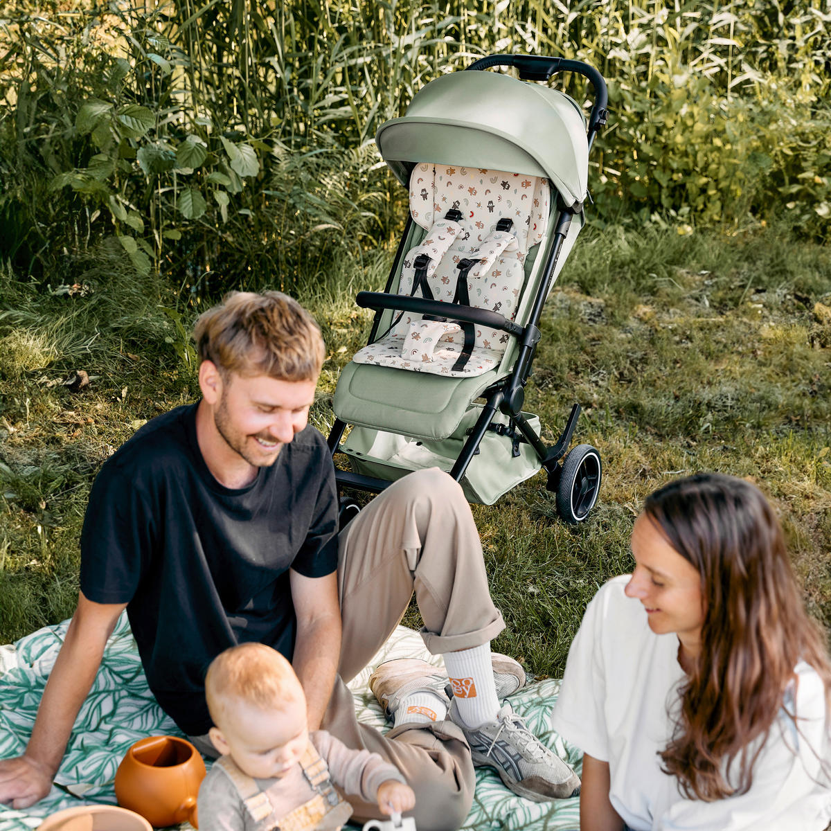 BUGGY Ping 3 Trekking  - Pastellgrün/Schwarz, Basics, Textil/Metall (50,5/108/81cm) - ABC Design