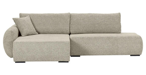 ECKSOFA Mintgrün Flachgewebe Zierkissen, Rückenkissen, Bettkasten, Schlaffunktion, Rücken echt, Liegefläche im Originalstoff  - Schwarz/Mintgrün, KONVENTIONELL, Kunststoff/Textil (145/260cm) - Carryhome