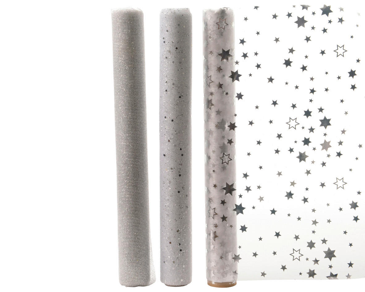 DEKORTYG  - silver, Klassisk, plast (35/200cm)