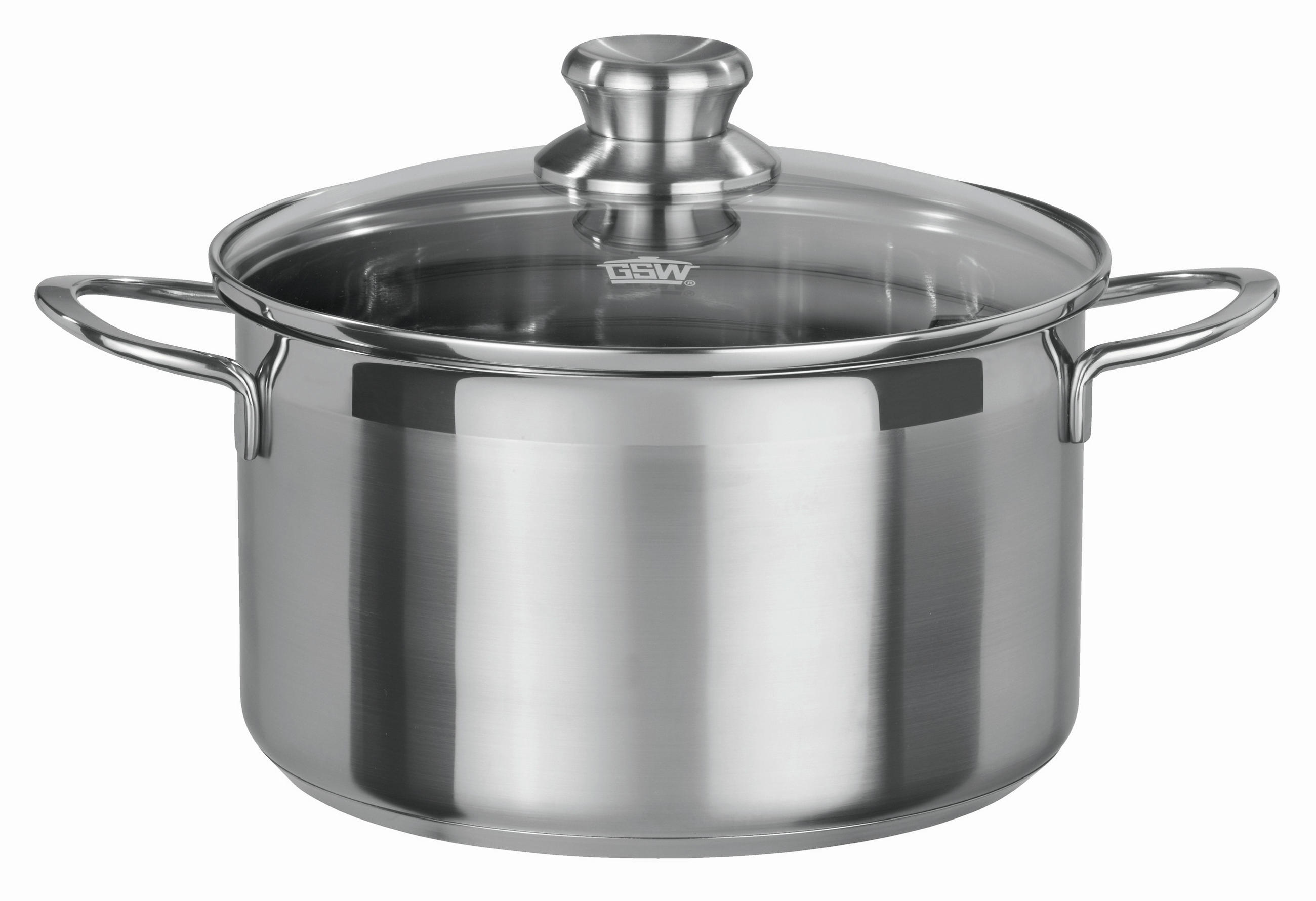 KOCHTOPFSET MIRAGE 5-teilig  - Klar/Edelstahlfarben, Basics, Glas/Metall - GSW