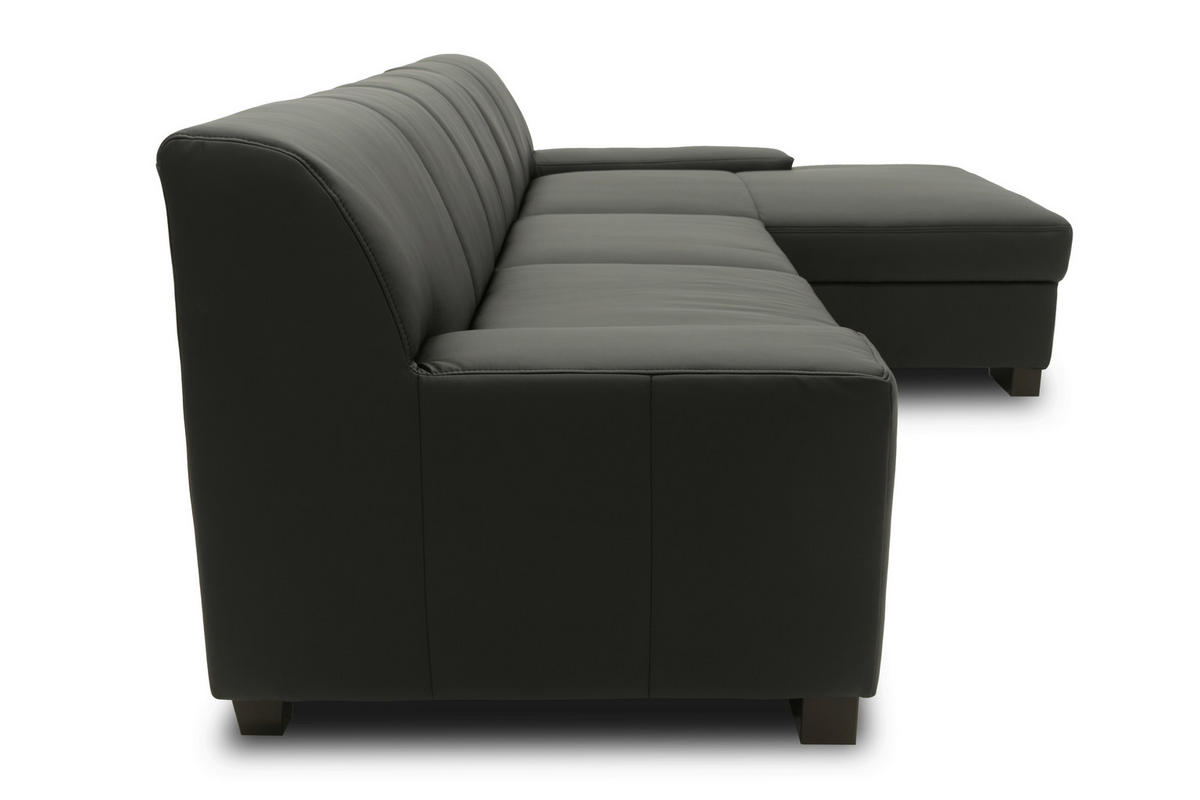 Freisteller von MID.YOU ECKSOFA Schwarz Lederlook.