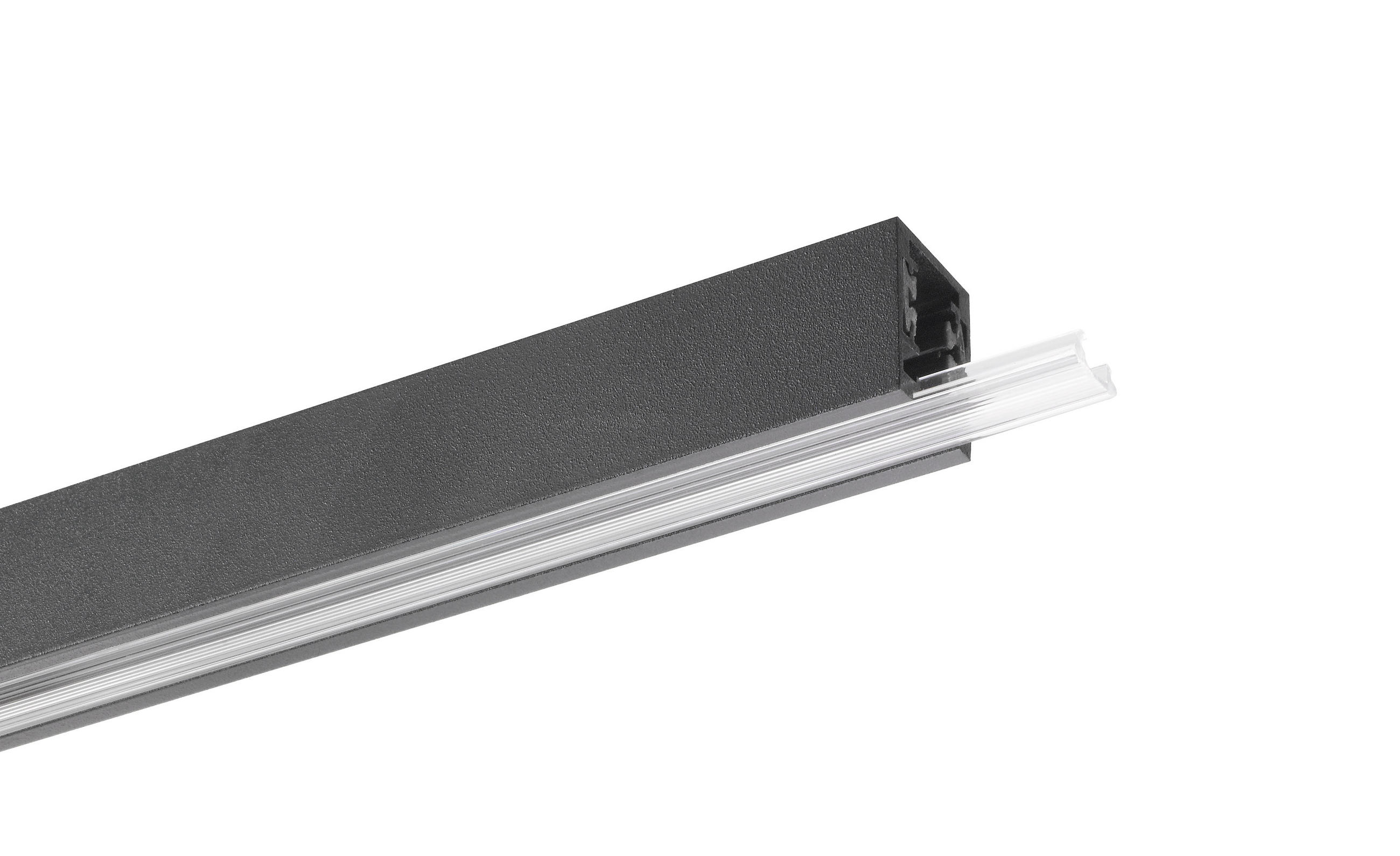SCHIENENSYSTEM-ABDECKSCHIENE m6 HV Track 6 50 cm   - Transparent, Basics, Kunststoff (50cm) - Fischer & Honsel