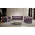 CHESTERFIELD-SESSEL - Wengefarben/Mauve, LIFESTYLE, Holz/Textil (115/76,5/96cm) - Landscape