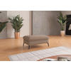 HOCKER Flachgewebe Taupe  - Taupe/Creme, KONVENTIONELL, Textil/Metall (104/47/69cm) - Sit & More