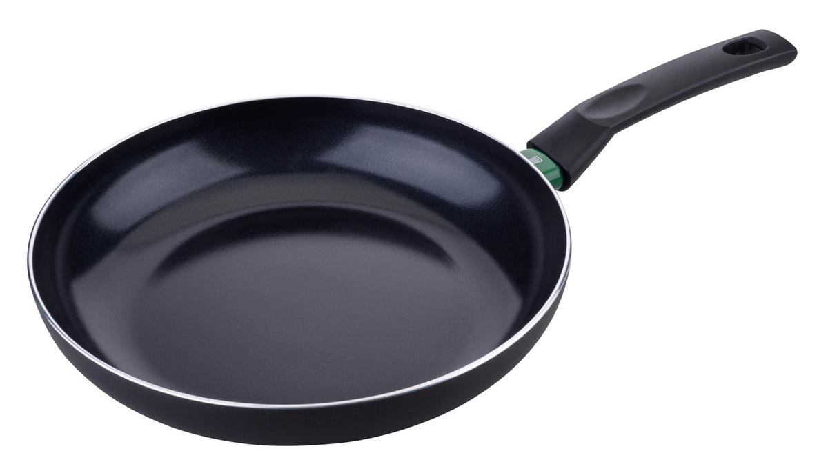 BRATPFANNE BIELEFELD Keramikbeschichtung 28 cm  - Schwarz/Grün, Basics, Metall (28cm) - Chefkoch+Fackelmann