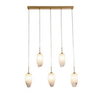 HÄNGELEUCHTE Rocky 78/11/120 cm  - Klar/Messingfarben, Design, Glas/Metall (78/11/120cm)