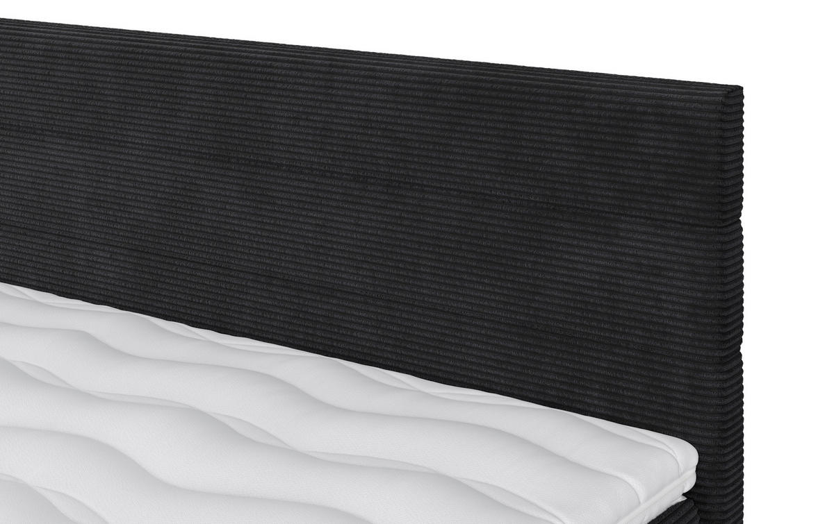 BOXBETT 180/200 cm  in Anthrazit  - Anthrazit/Schwarz, KONVENTIONELL, Holz/Holzwerkstoff (180/200cm) - MID.YOU