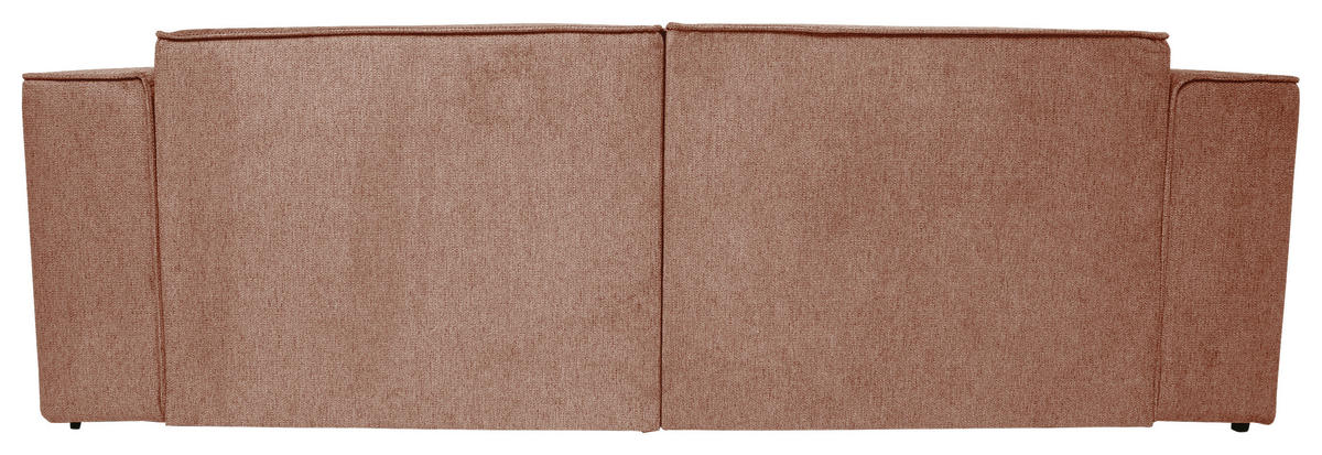 ECKSOFA Rosa Struktur  - Schwarz/Rosa, Design, Kunststoff/Textil (234/161cm) - P & B
