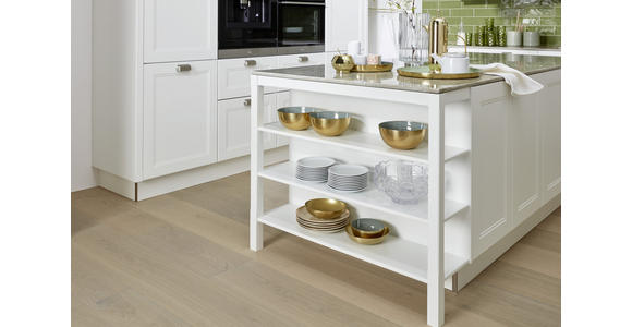 EINBAUKÜCHE - Eichefarben/Weiß, Design, Holzwerkstoff - Dieter Knoll