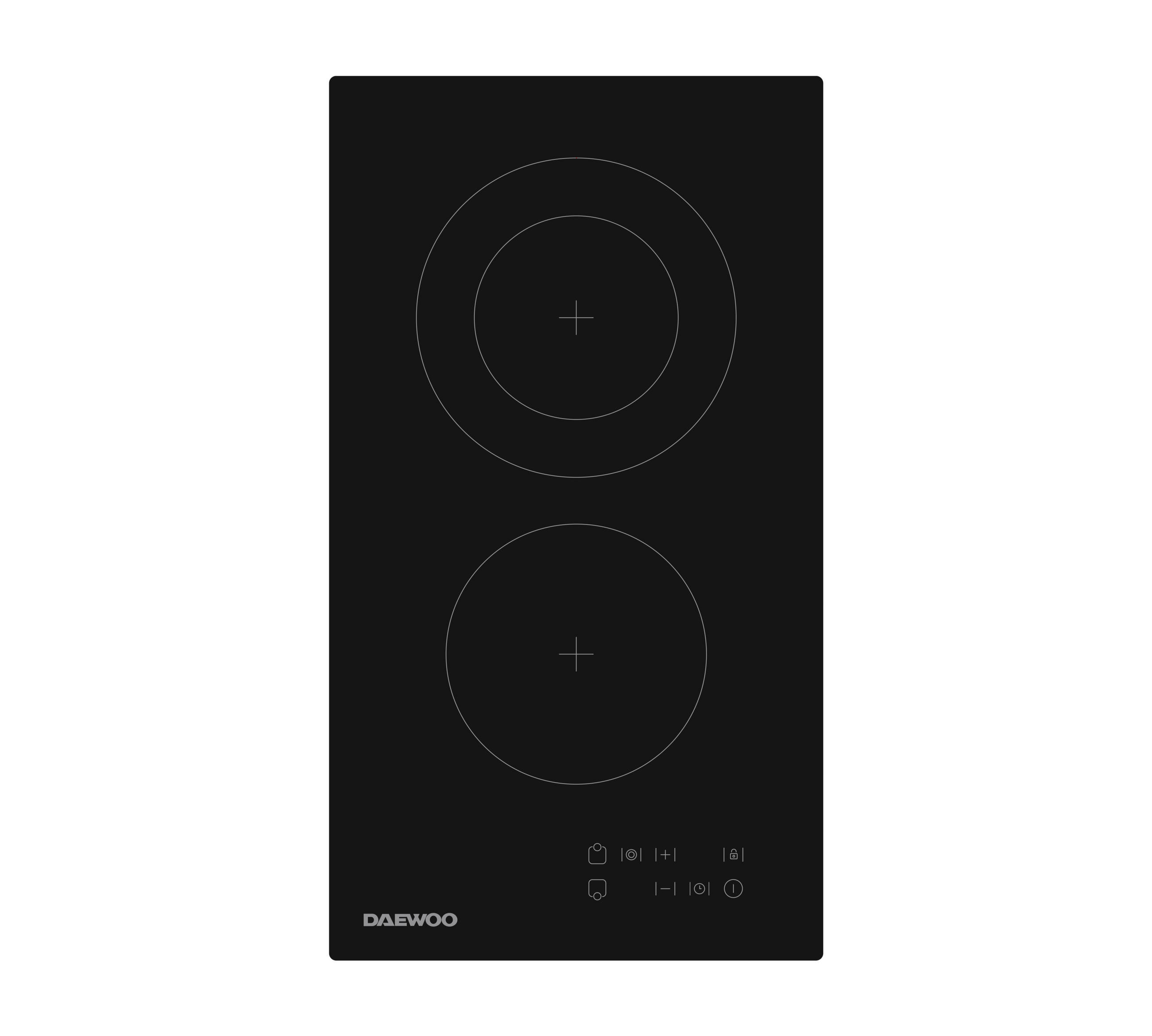GLASKERAMIKKOCHFELD  - Schwarz, Basics, Glas (29/4,75/51cm) - Daewoo