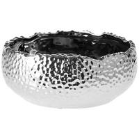 DEKOSCHALE - Silberfarben, Basics, Keramik (22/10cm)