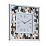 WANDUHR 55/55/6 cm - Silberfarben/Multicolor, Trend, Glas/Holzwerkstoff (55/55/6cm) - Carryhome WANDUHR 55/55/6 cm - Silberfarben/Multicolor, Trend, Glas/Holzwerkstoff (55/55/6cm) - Carryhome