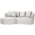 ECKSOFA  in Bouclé Hellrosa  166/235 cm  - Sandfarben/Hellrosa, MODERN, Kunststoff/Textil (166/235cm) - Hom`in
