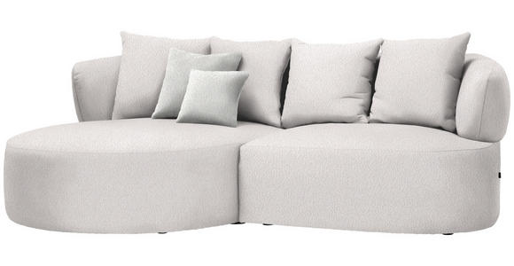 ECKSOFA  in Bouclé Hellrosa  166/235 cm  - Sandfarben/Hellrosa, MODERN, Kunststoff/Textil (166/235cm) - Hom`in