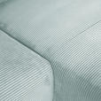 ECKSOFA Mintgrün Cord Rückenkissen, Schlaffunktion, Rücken echt, Stauraum, Liegefläche im Originalstoff  - Schwarz/Mintgrün, KONVENTIONELL, Kunststoff/Textil (266/180cm) - Carryhome