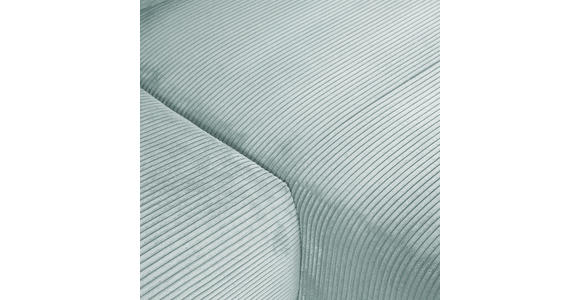ECKSOFA Mintgrün Cord Rückenkissen, Schlaffunktion, Rücken echt, Stauraum, Liegefläche im Originalstoff  - Schwarz/Mintgrün, KONVENTIONELL, Kunststoff/Textil (266/180cm) - Carryhome