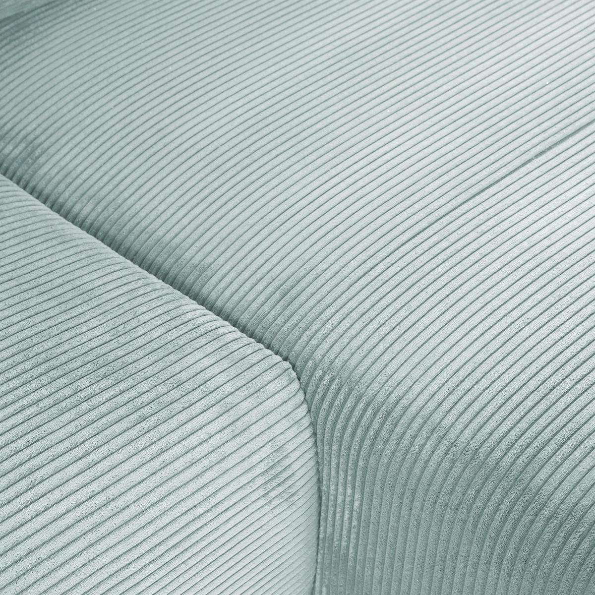 SAROKKANAPÉ textil mentazöld  - fekete/mentazöld, Konventionell, műanyag/textil (266/180cm) - MID.YOU