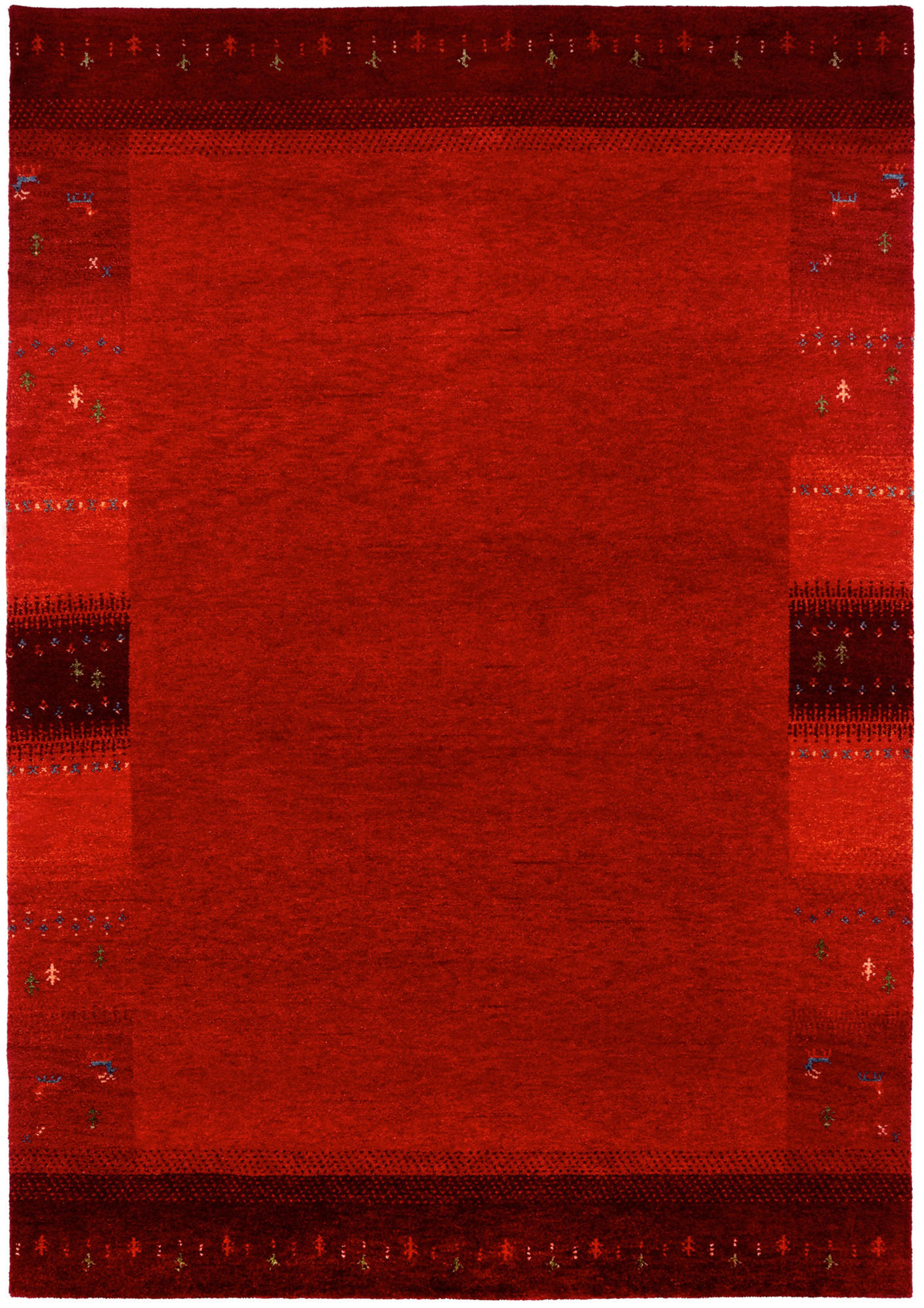 WOLLTEPPICH 190/250 cm Rot rechteckig  - Rot, Basics, Textil (190/250cm) - Novel