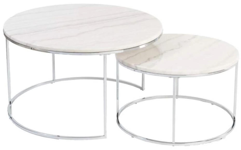 SATSBORD i sten, metall  - kromfärg/naturfärgad, Design, metall/sten (60/80/35/45cm)