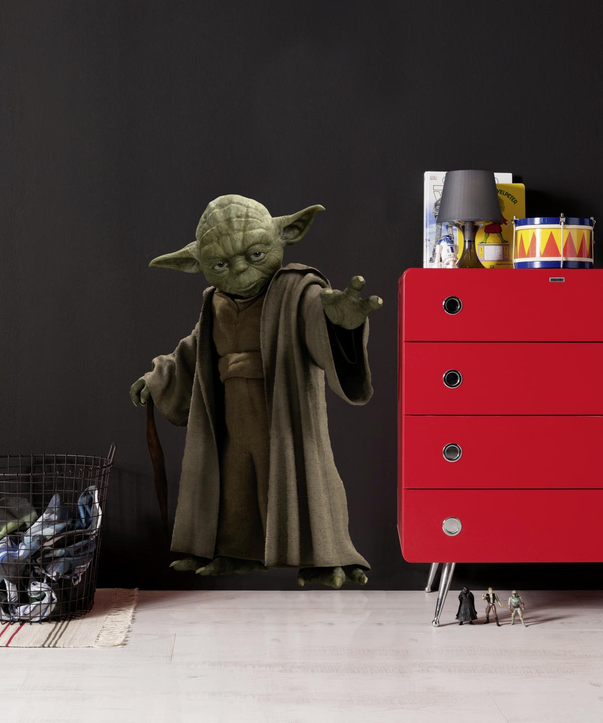 DEKOSTICKER Star Wars  - Braun/Grün, LIFESTYLE, Kunststoff (100/70cm) - Komar