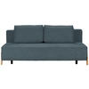 SCHLAFSOFA Chenille Blau  - Blau/Naturfarben, Design, Holz/Textil (211/88/102cm) - Niels Andersson