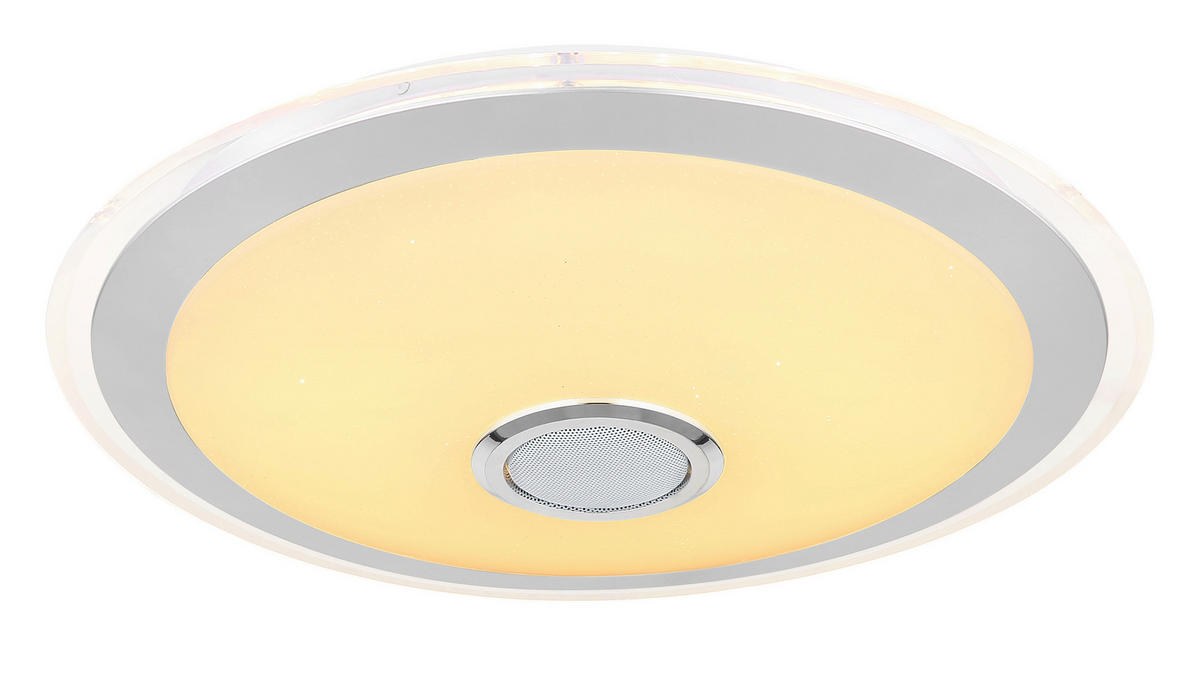LED-TAKLAMPA 24 W 43/10,5 cm  - klar/vit, Klassisk, metall/plast (43/10,5cm) - Globo